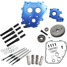 Kit de cárter de levas sin levas para Gear Drive Twin Cam — Enfriado por aceite, negro