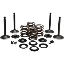 Engine Valve Kit — Head 1.750\", Stem 0.3765\"/0.3760\", Length 3.590\"/3.670\", Black Diamond™ stainless