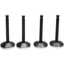 Kit de Válvulas de Motor Black Diamond™ — Diámetro de cabeza 1.950"/1.750", vástagos 0.3765"/0.3760", longitudes 3.885"/3.810"