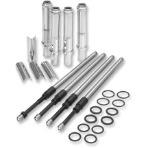 Quickee Pushrod Kit with Chrome Covers — Chrome
