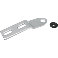 Seat Rear Mounting Bracket — Mount-nut and E-clip fitment, Silver