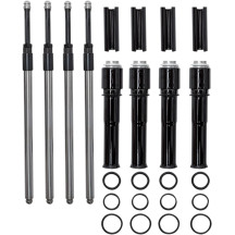 Kit Quickee de varillas de empuje con cubiertas negro brillante — Juego de 4, negro brillante
