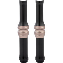 Pushrod Tube Cover Kit — 10 Gauge, Titanium anodized, Set of 4