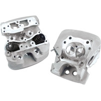 89 cc Super Stock® Cylinder Heads — Aluminum, Silver powder-coated