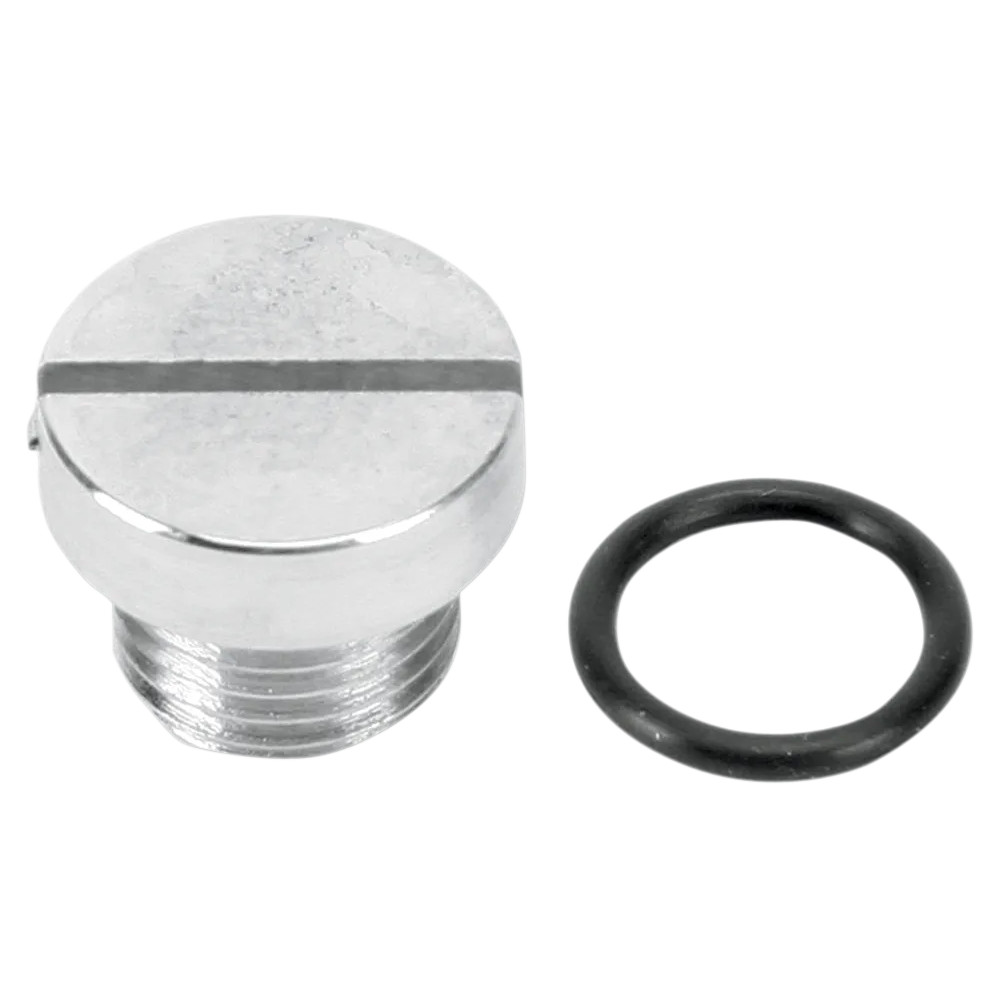 Tapón del colador de aceite — cromado Tapón del colador de aceite — cromado