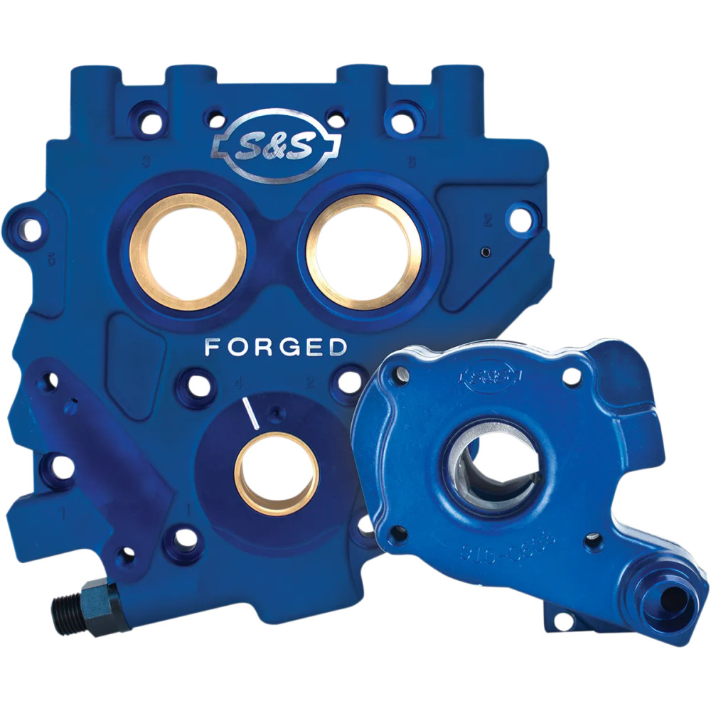 TC3 Oil Pump and Cam Support Plate Kit — Blue TC3 Oil Pump and Cam Support Plate Kit — Blue