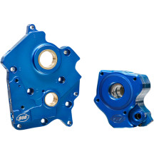 Kit de bomba de aceite y placa de soporte de leva — 310-0998B, azul anodizado
