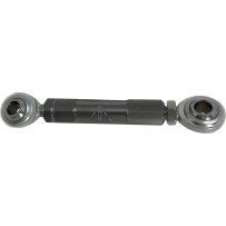 Competition Adjustable Front Stabilizer Link — Black anodized, stainless steel, front