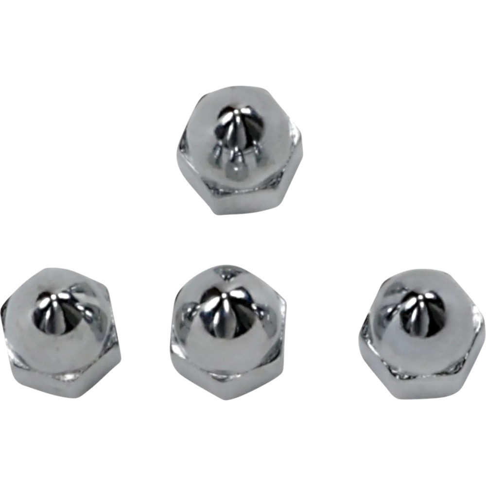 Acorn Exhaust Nuts — 5/16"-24, 4-pack, chrome-plated