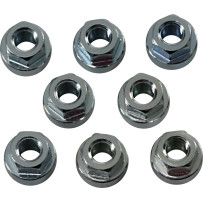 Exhaust Flange Nuts — 5/16"-24, 8-pack, Chrome