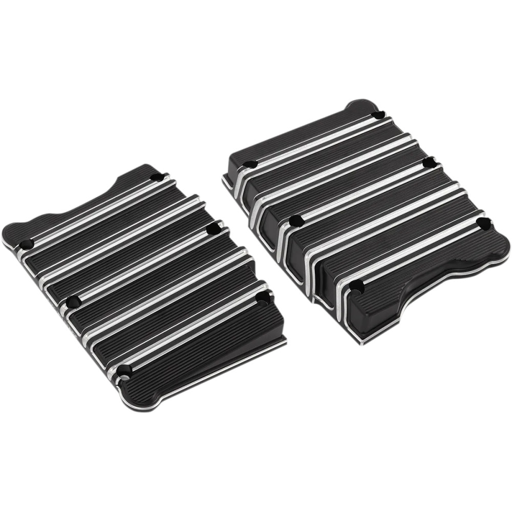 10 Gauge Rocker Box Top Covers — Black anodized, machined