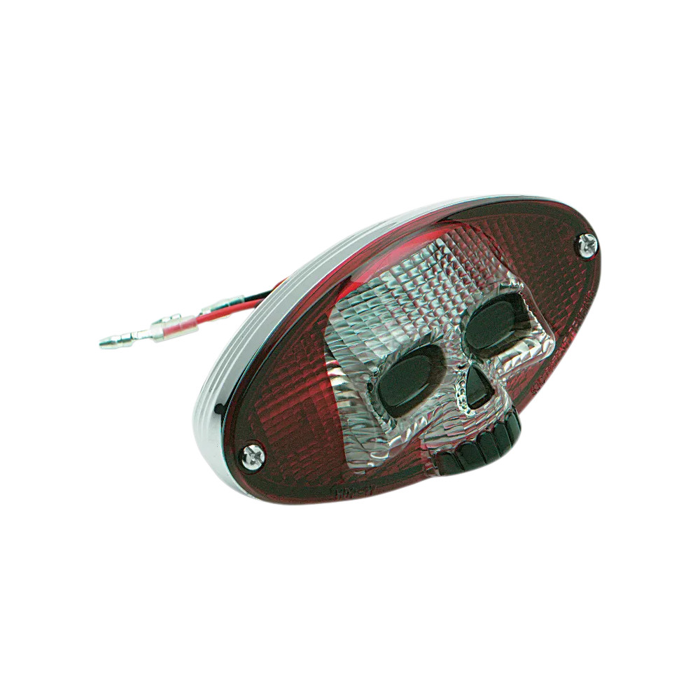 Red and Clear Skull Taillight Red and Clear Skull Taillight