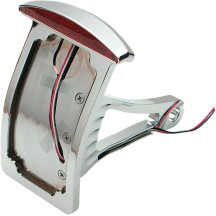 Side Mount Half-Moon LED Taillight and License Plate Mount
