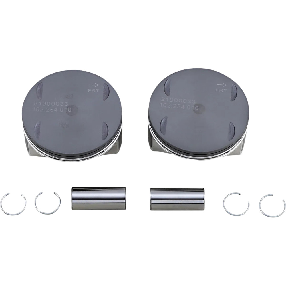 Kit de pistones — 4.000" diámetro, +0.010" sobremedida, 114 cu in