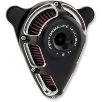 Jet Air Cleaner Kit — Teardrop, Silver Contrast Cut™