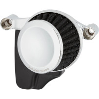 Mini 22° Air Cleaner Kit — 4.5" tapered filter, chrome