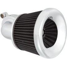 Velocity 90° Kit de filtro de aire — Cono, Cromo