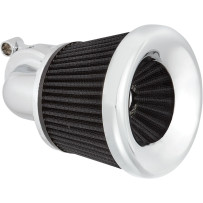 Velocity 90° Air Cleaner Kit — Chrome