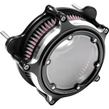 Vision Air Cleaner — Round, Black