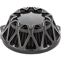 Crossfire Air Cleaner — ARLEN NESS, Round, Black