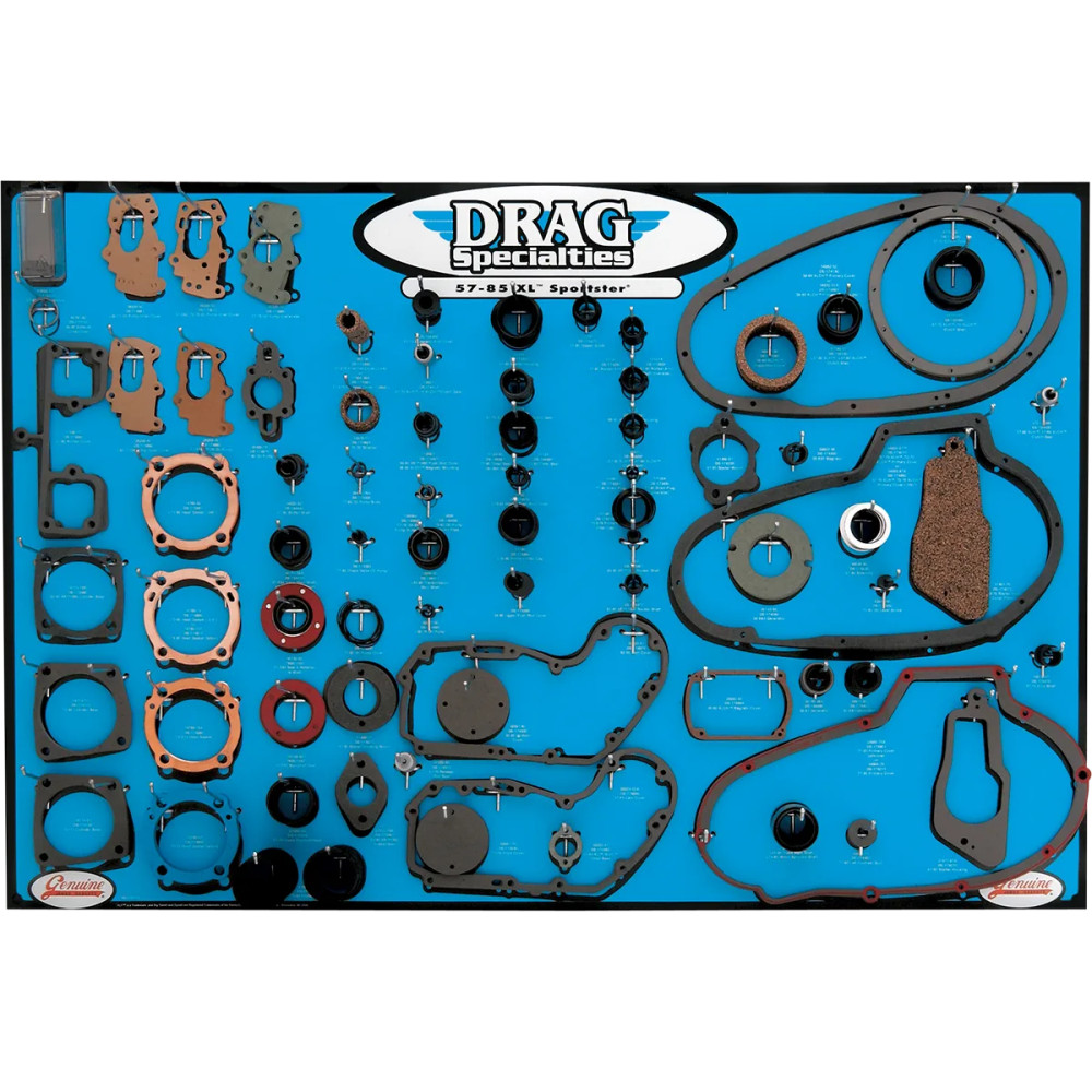 Exhibición de Juntas, Sellos y O-Rings para Motores XL 57-85
