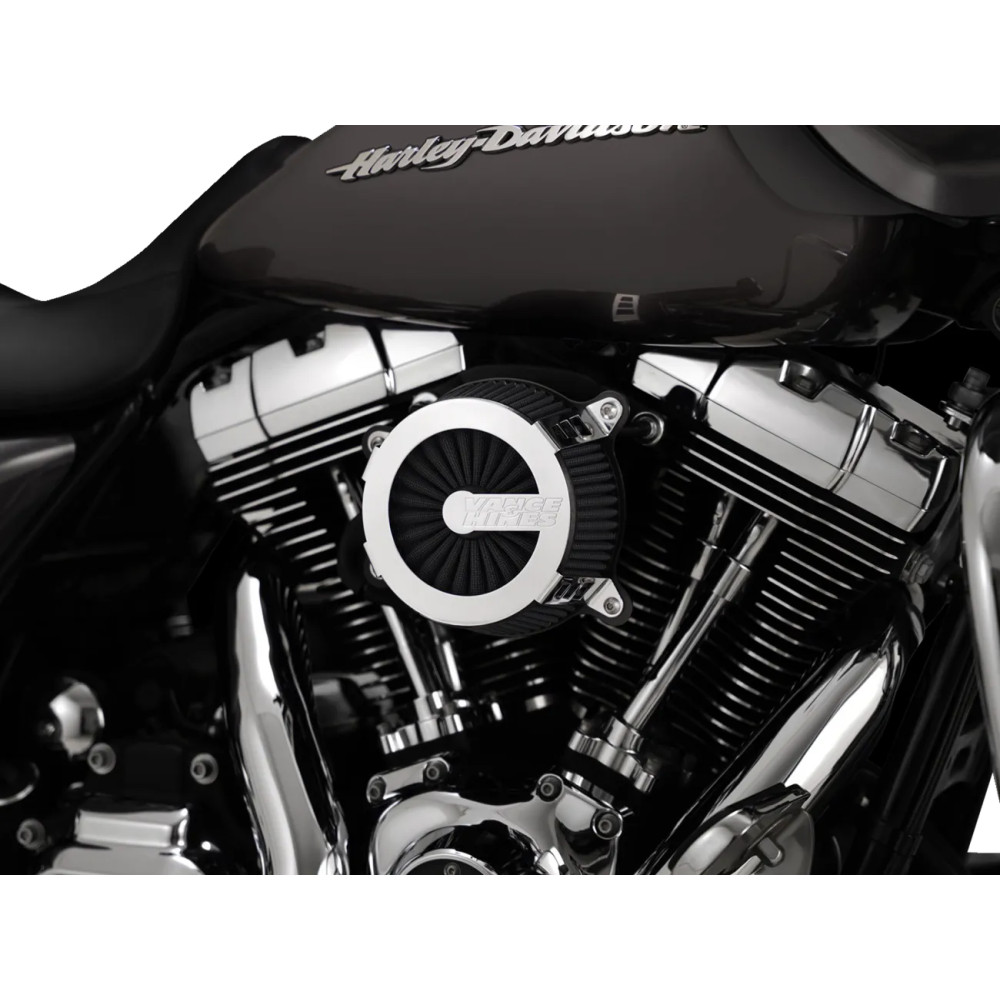 VO2 Cage Fighter Air Intake Kit — Chrome, Round, Cotton gauze filter
