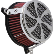 Air Cleaner Kit — Round, Chrome, Cobra