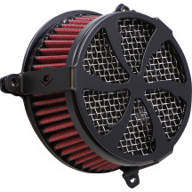 Air Cleaner Kit — Round, powder-coated black