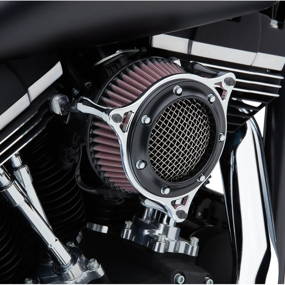 RPT Air Intake Kit — Round, black and chrome RPT Air Intake Kit — Round, black and chrome