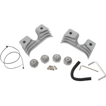 Spark Plug/Head Bolt Cover — Kit for two heads, Silver