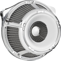 Inverted Series Air Cleaner Kit — Chrome, CNC billet aluminum
