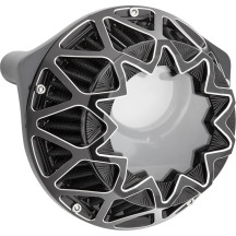 Crossfire Air Cleaner — Black, Round, Breather