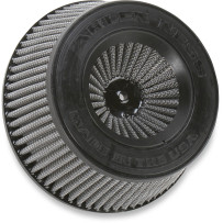 Replacement Air Filter for Inverted Series Air Cleaners — Round, tapered, Black, Silver