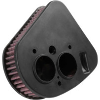 OE Replacement High-Flow Air Filter — 41 mm (1.625") height, 187 mm (7.375") length, 165 mm (6.50") width, Red