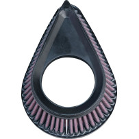 Replacement Jet Air Cleaner Air Filter — Teardrop, Black