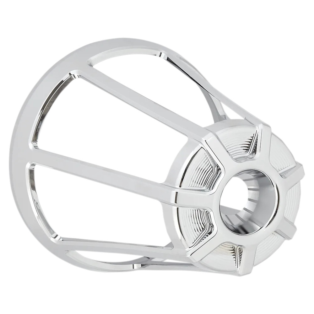 Tapa del filtro de aire Monster Sucker — cromo, aluminio mecanizado, cono