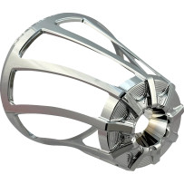 Monster Sucker Air Cleaner Cover — Chrome, Cone, Billet Aluminum