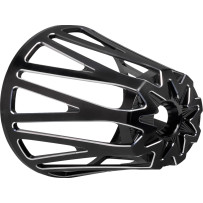 Monster Sucker Air Cleaner Cover — Billet aluminum, Black machined, Crossfire