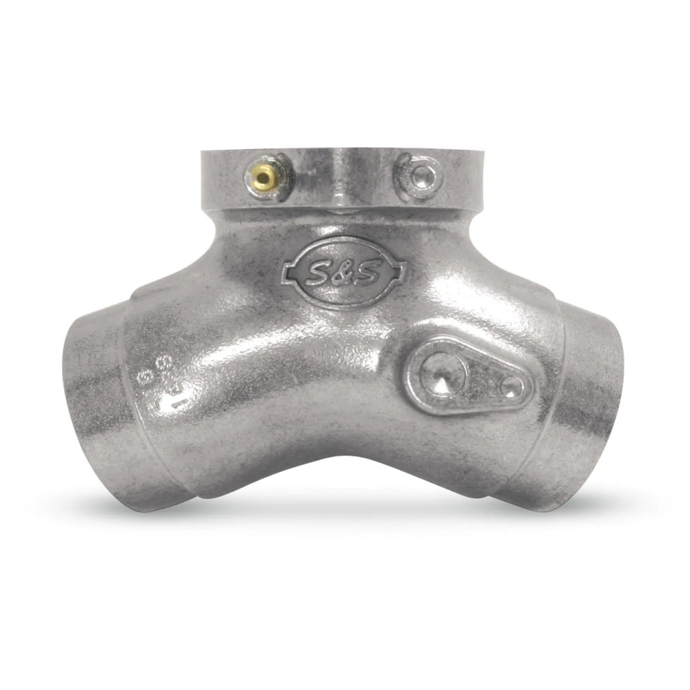 Colector de admisión con brida — For Super G Carbs, plateado