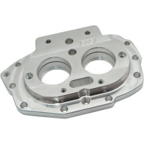 Tapa de registro de transmisión — S&S CYCLE, plateado