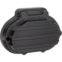 Cubierta lateral de transmisión 10-Gauge — montaje de 6 orificios, anodizado negro