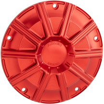 10-Gauge Derby Cover — 5-hole mount, Anodized Red