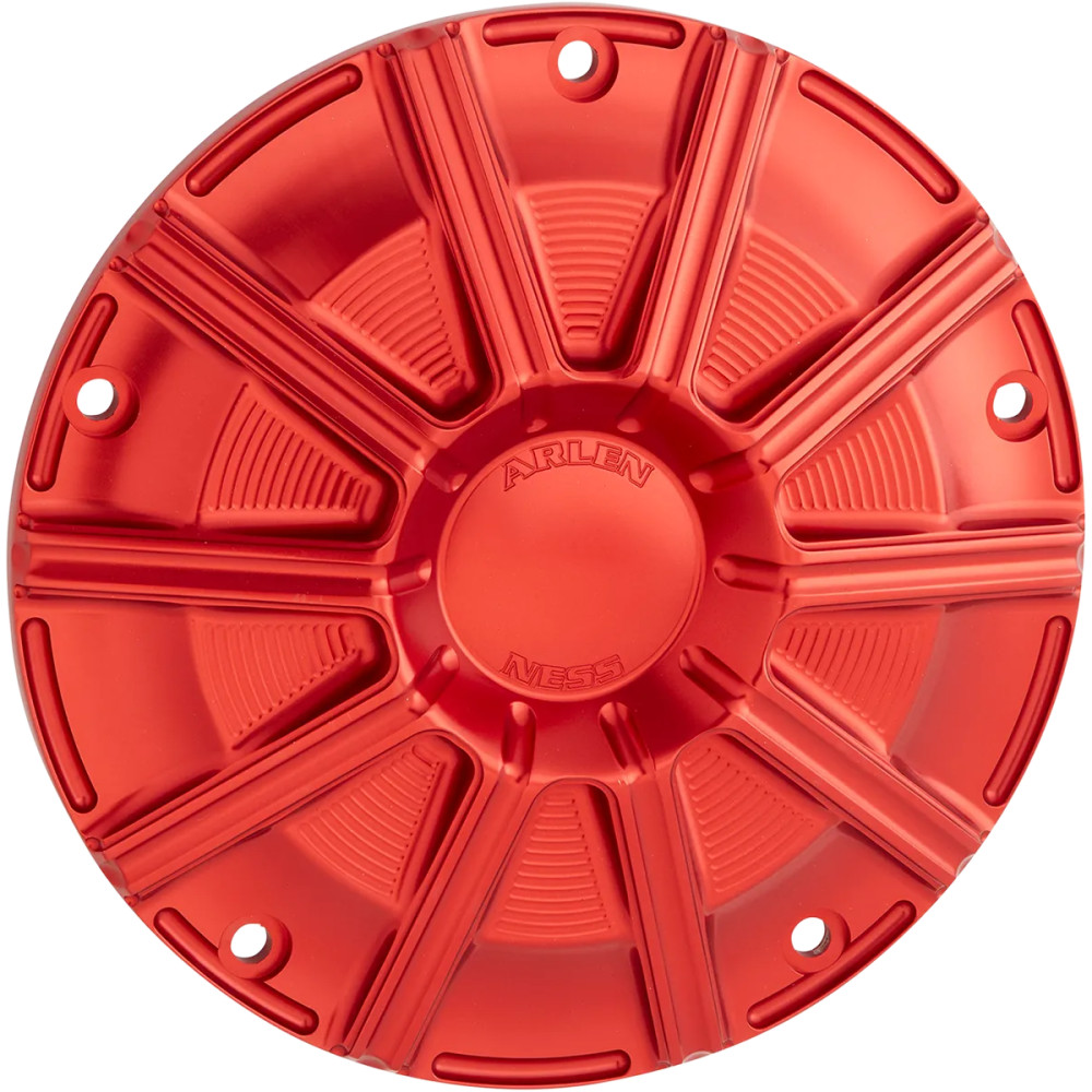 10-Gauge Derby Cover — 5-hole mount, Anodized Red