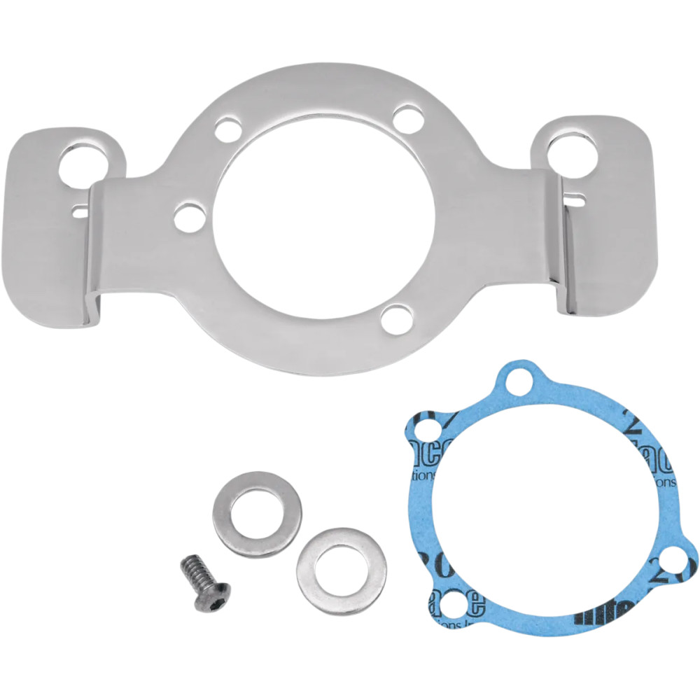 Air Cleaner Support Bracket Kit — Chrome, Blue Air Cleaner Support Bracket Kit — Chrome, Blue