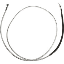 Alternate Length Hydraulic Clutch Line — 203 cm (80\"), 10 mm straight banjo fitting, Chrome