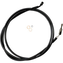 Línea de embrague hidráulica — banjo 10 mm 35°, revestimiento negro con accesorios negros