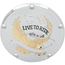 Live To Ride Derby Cover — Gold, 5-hole