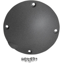 Tapa Derby — Negro arrugado, compatible con '06 Dyna Glide y '07–'18 Big Twin