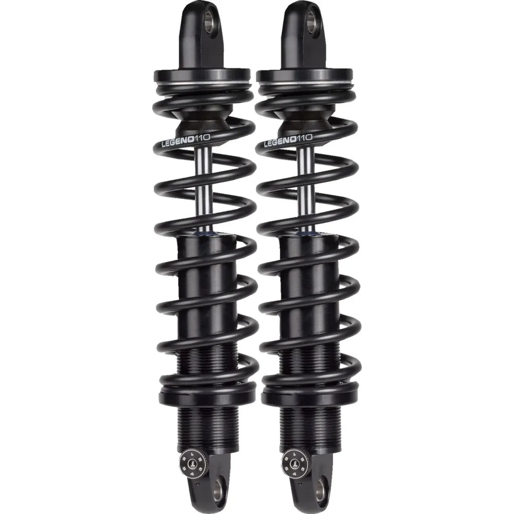 REVO-A Adjustable Trike Coil Suspension — 330 mm (13 in) rear, Black anodized, Pair