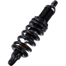 465 Series Shock for Softails — 46 mm bore, 343 mm extended length, Black anodized